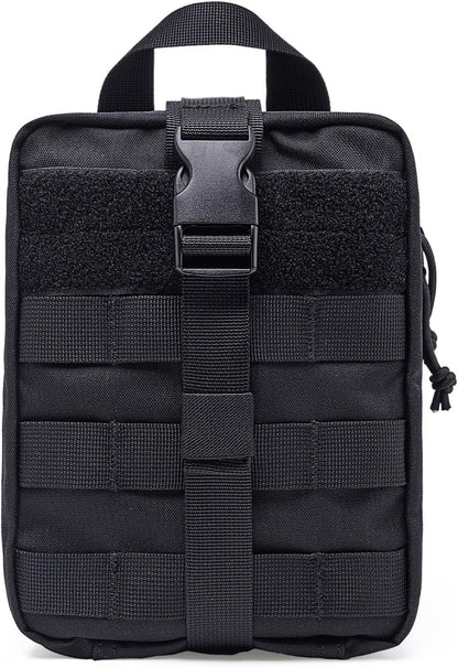 TSPRO MOLLE Tactical Medical Bag First Aid Kit EMT Pouch Rip-Away Utility IFAK Pouches for Military Outdoor Activities (Empty Med Bag Only)