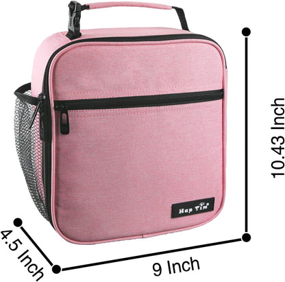 Hap Tim lunchbox for Adult, Insulated Lunch Bag for Women, Reusable Lunch Box, Spacious Lunchbag, Pink (18654-PK)
