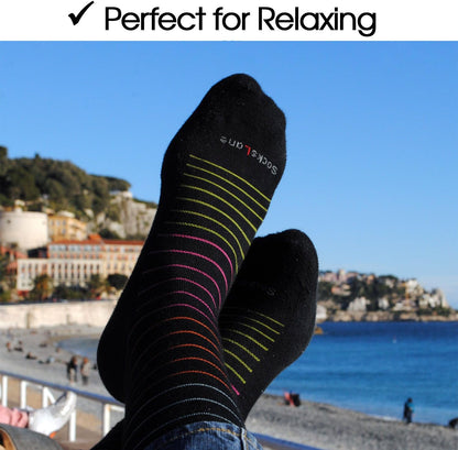 Cotton Compression Socks for Women & Men. 15-20 mmHg Support Knee-High Nude S/M
