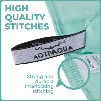 AqtivAqua Quick Dry Towel - Lightweight Microfiber Travel Towel w/Bag - Fast Drying Towel Set for Camping, Beach, Pool, Gym, Backpacking, Sports, Yoga & Swim Use, Hiking (Mint, L:30"x60")