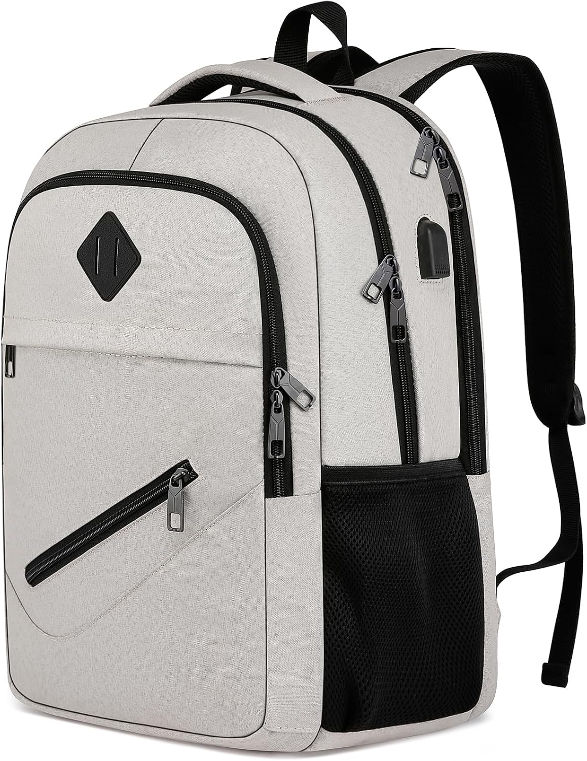 BIKROD Backpack for Girls Women, School Backpack for Teen Boys, Lightweight Casual High School Bookbag, Daily-use Travel Laptop Backpack with USB Charging Port Fits 15.6 Inch Notebook