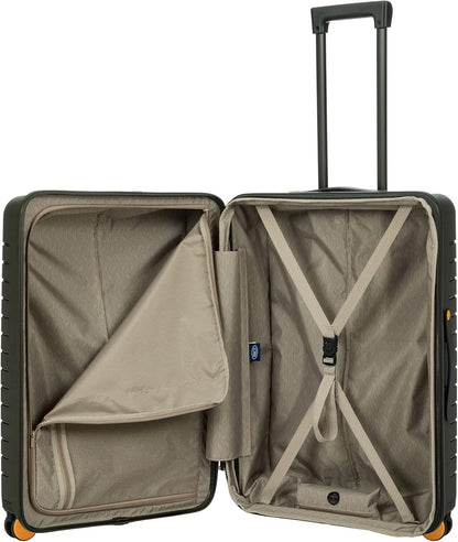Bric's B|Y Ulisse Spinner Carry-On Suitcase, Lightweight Expandable Hard Shell Luggage with TSA Lock and Smooth 360° Wheels 21 Inch – Olive