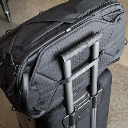 Peak Design Travel Backpack 45L, Black, Expandable 35-45L Design, Rear and Top Access, Weatherproof Shell, Laptop Sleeve, Ideal for Travel or Everyday Carry, Versatile Backpack for Men and Women