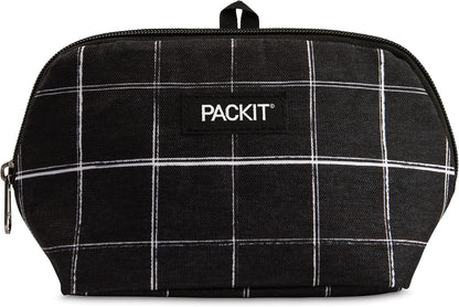 PackIt Snack Bag, Black Grid, Normal