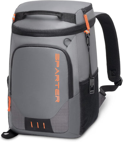 SPARTER Backpack Cooler Insulated Leak Proof 33/49 Cans, 2 Insulated Compartments Thermal Bag, Portable Lightweight Beach Travel Camping Lunch Backpack for Men and Women