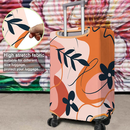 Travel Luggage Cover Suitcase Protector Fits 18-32 Inch Wheel Covers PatternedTravel Related Items Flower Luggage Protector Elastic L