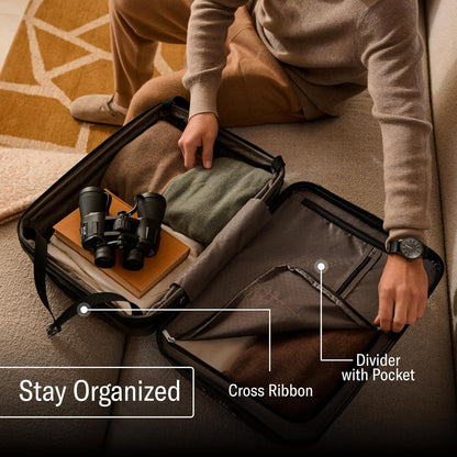 Samsonite Freeform Large Checked Luggage with Dual 360° Spinner Wheels - TSA Lock, Airline-Approved - Lightweight Durable Polypropylene Expandable Hardshell - Light Grey