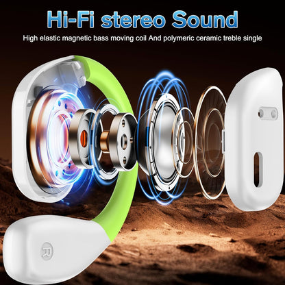 AI Language Translation Earbuds, Translator Earbuds Real Time with iOS & Android, Noise Cancelling,144-Language Bluetooth Headphones Translating Device for Travel and Business, White