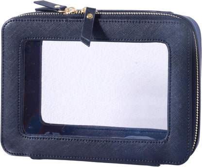 SANHECUN Toiletry bag waterproof cosmetic organizer with handle lagre opening for travelling