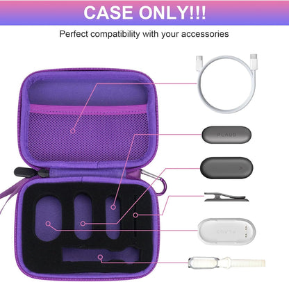 YouKnow Hard Case Compatible with PLAUD NotePin AI Voice Recorder - with Custom Foam Insert Holds Recorder, Magnetic Pin, Clip, Dock, Wristband & Cable (Case Only) (Galaxy)