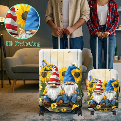 Luggage Cover Plus - Suitcase Protector with Concealed Zipper, Washable Elastic Cloth, Dustproof, Anti-Scratch for 26-28 inch Luggage (L)