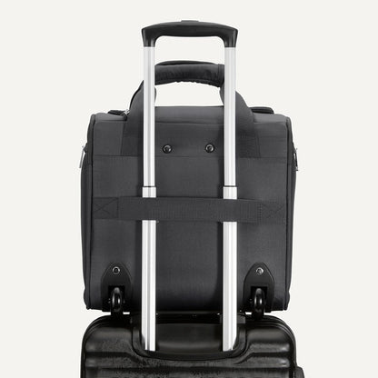 Amazon Basics Underseat Carry On Luggage with Wheels - 14" Rolling Travel Bag, Black