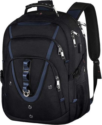 Mogplof 18.4 Laptop Backpack Men Women, 55L Extra Large Laptops Backpack with USB Charger Port,TSA Friendly Flight Approved and RFID Anti-theft Pocket,Water Resistant Suiltable for Traveling&Business