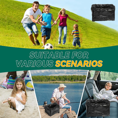 In-car Portable Toilet Collapsible Potty, Emergency Toilet, Temporary Potty For Outdoor Camping, Road Trips, Traffic Jams, Boating And Fishing