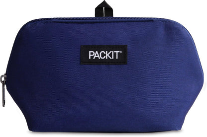 PackIt® Freezable Snack Bag, True Blue, Built with ECOFREEZE® Technology, Foldable, Reusable, Zip Closure, Designed For Keeping Snakcs Fresh On the Go, and Adults of all Ages