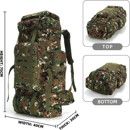 King'sGuard 70L Camping Hiking Backpack Tactical Backpack Military Molle Rucksack Backpack for Outdoor