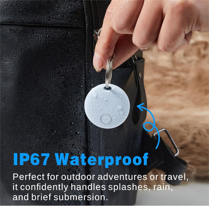 Air Tracker 2 Pack, Smart Bluetooth Tracker Works with Apple Find My (iOS Only), Item Finder Trakcer Tag Locator for Luggage, Backpack, IP67 Waterproof