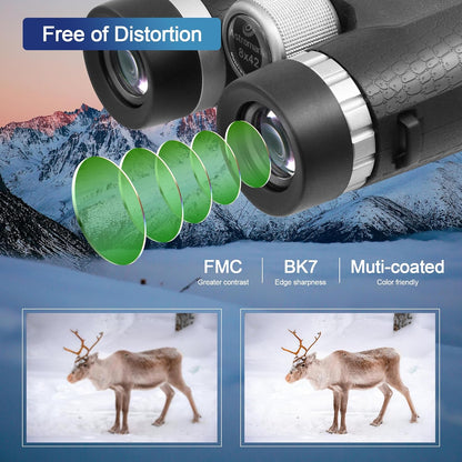 Astromania 8x42 Compact Binoculars -BK7 Prism -Gifts for Traveling, Wildlife, Bird Watching, Camping and Sport Games, Concerts and Theater