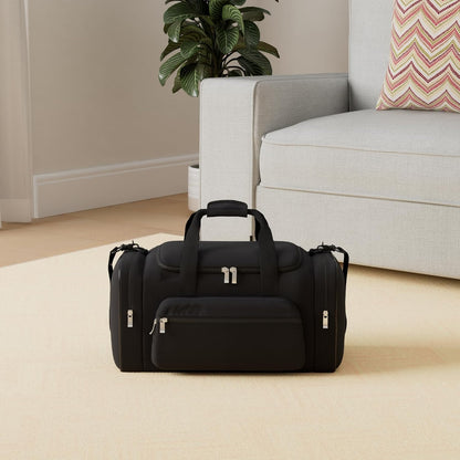Sports Duffel Bag 20 inch for Travel Gym - Black