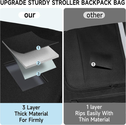 Stroller Travel Bag(Size:13.8''×8.7''×20.5''),Stroller Backpack Compatible with Gb Pockit/Pockit+ All City/Air All Terrain/Cybex Libelle 2 Stroller and Accessories(Bag Only)