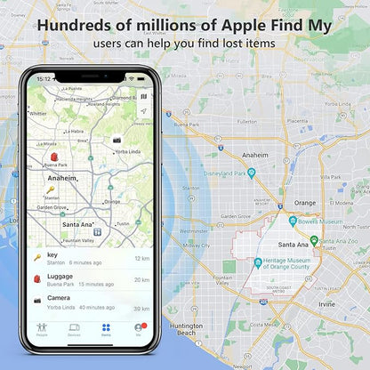 [Apple MFi Certified] LBPRT Air Card Tag Rechargeable Wallet Tracker Thin 1.6mm, Item Finder Work with Apple Find My APP (iOS Only, Android not Supported) Smart Locator for Luggage Suitcase, Purse,Bag