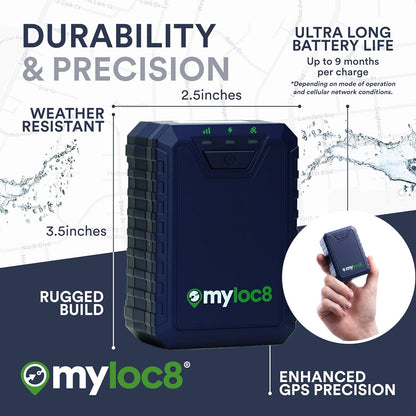 Ultra GPS Tracker for Vehicles – Rugged, Waterproof, Hidden GPS Car Tracker Device for Vehicles, Trucks - 4G LTE, Real-Time Updates, 9 Months Battery Life - (Subscription Required)