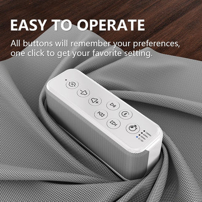 OnLyee White Noise Sound Machine with Bluetooth Speaker, 15 Soothing Sounds, Office Privacy & Noise Canceling, 3000mAh Rechargeable Battery, Auto-Off Timer & 8-Level Volume– Ideal for Baby