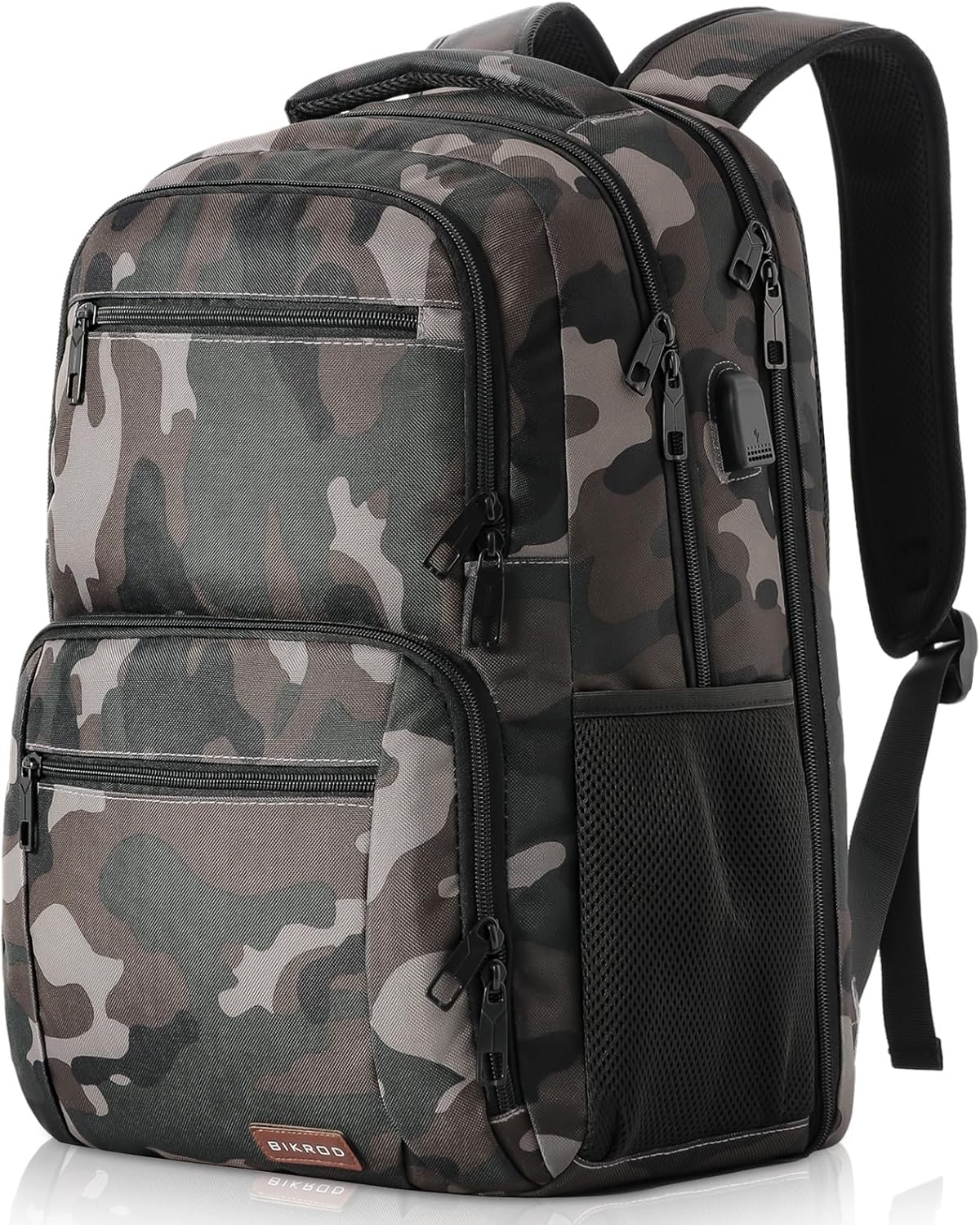BIKROD Backpack for Boys Men, School Backpack for Teens Girls, Lightweight Casual High School Bookbag, Daily-use Travel Laptop Backpack with USB Charging Port Fits 15.6 Inch Notebook