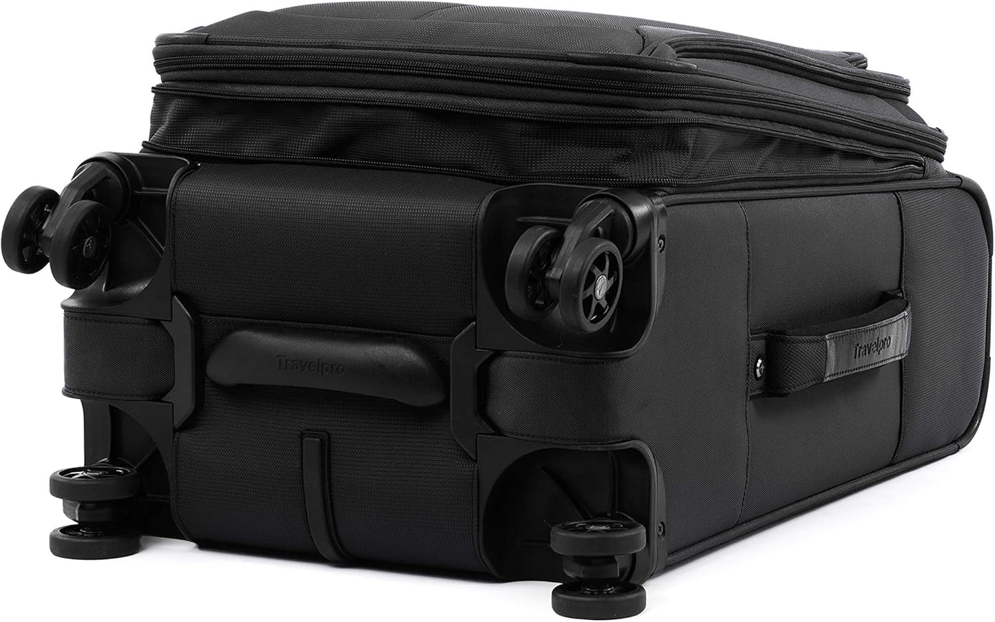 Travelpro Tourlite Softside 2-Piece Set, Expandable Luggage with 4 Spinner Wheels, Lightweight Suitcase, 21" Carry-On, 25" Checked Medium, Black