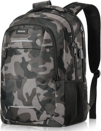 Backpack for Men Women, School Backpacks for Teen Boys, Business Anti Theft Sturdy Travel Laptop Backpack with USB Charging Port, Water Resistant 15.6 Inch Computer Bag Gift