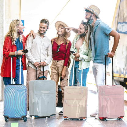 Clear Luggage Cover for 20 inch Suitcase Tsa Approved Thicken PVC Plastic Suitcase Protector Cover for Baggage Travel Waterproof.