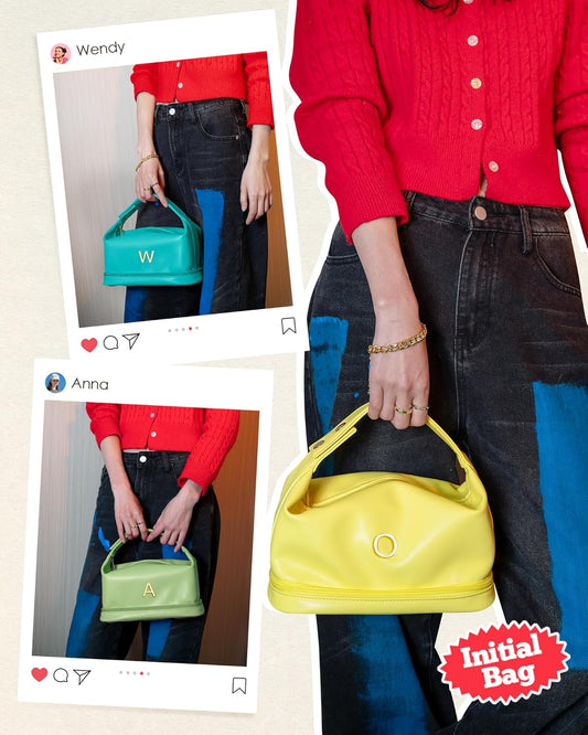 Teenage Girls Gifts Ideas, Personalized Makeup Bag with Handle, Initial Double Layer Cosmetic Bag with Makeup Brush Organizer, Cute Cosmetic Pouch for Women, Gifts for Friends Female Mom