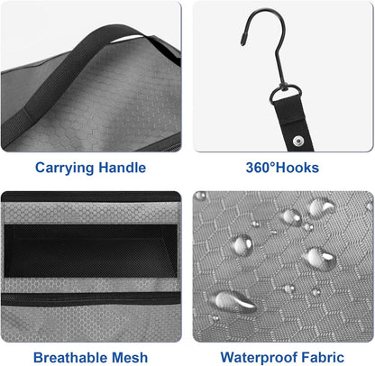 Suitcase Organizer, Travel Luggage Organizer Portable Hanging Travel Shelves Collapsible Hanging Packing Cubes for Carry on Suitcase