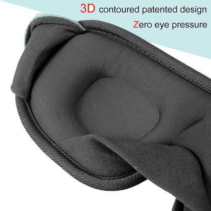 Sleep Mask for Men and Women 3D Contoured Eye Mask Patented Adjustable Light Blocking Night Mask for Sleeping (Green)