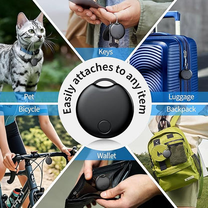 Air Tracker Tags-4 Pack for Android, Bluetooth Tracker Works with Google’s Find Hub | Android Only | Replaceable Battery | Water- Resistance | Item Finder for Luggage, Wallet, Dog, Key,Suitcases