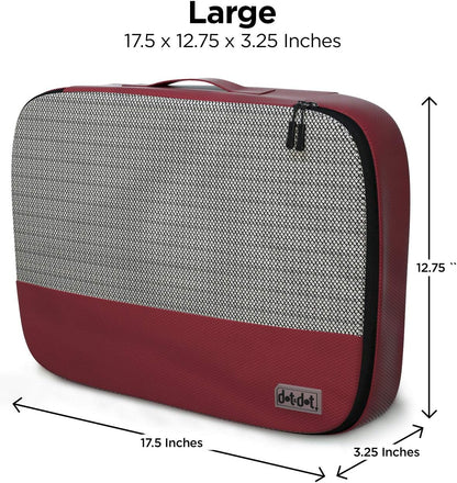 5pc Large Packing Cubes for Suitcases - Travel Packing Organizers for Carry on Suitcase - Luggage Packing Cubes for Travel - Set of Packing Bags for Suitcases