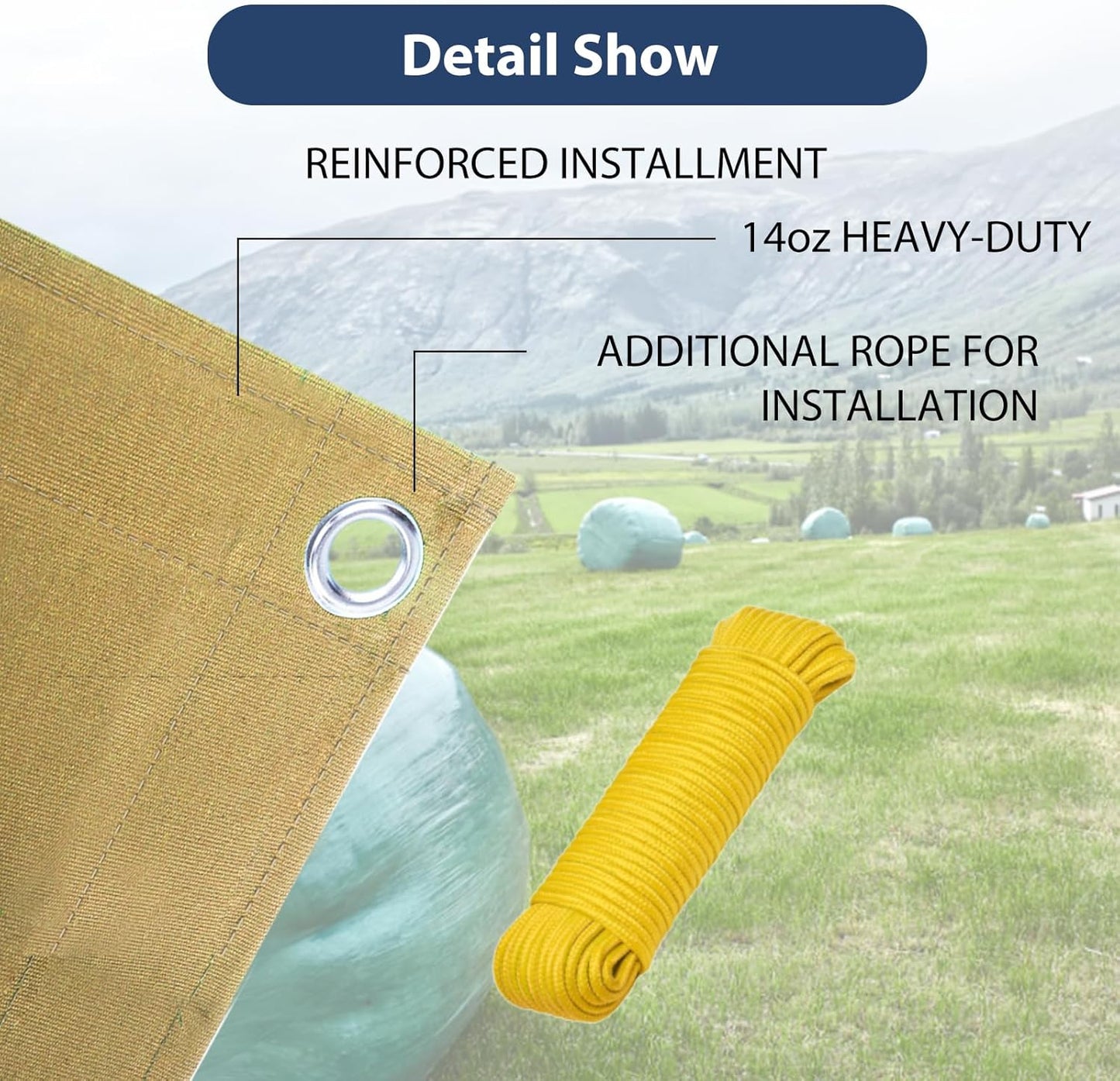 12’x12’ Canvas Tarps Heavy Duty Waterproof Tarpaulins with Aluminum Grommets,UV Resistant, 22Mil Multipurpose Drop Cloth, 14oz Cover Sheet for Outdoor and Indoor Use with Ropes Yellow