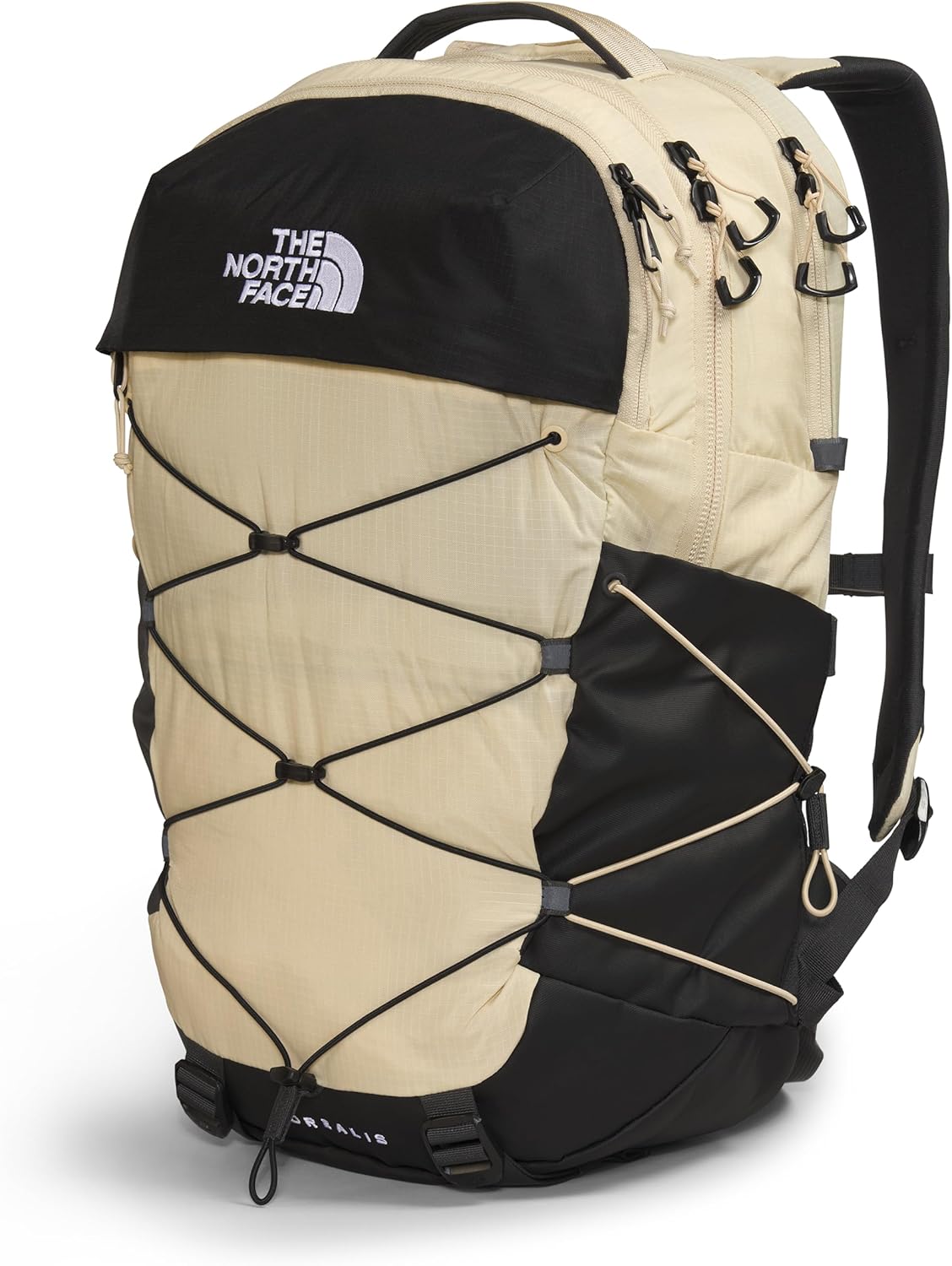 THE NORTH FACE Borealis Commuter Laptop Backpack | Water Repellent Finish, 16" Laptop Sleeve, Large Main Compartment for Everyday Carry, Gravel/TNF Black-NPF, One Size