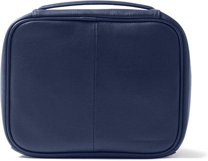 Leatherology Navy Blue Large Travel Organizer - Zipped mesh storage pocket, elastic loops for organization, double metal zipper