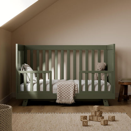 Storkcraft Beckett Grow-with-Me Convertible Crib (Olive) – GREENGUARD Gold Certified, Converts to Toddler Bed & Daybed, Fits Standard Crib Mattress, Easy-to-Assemble