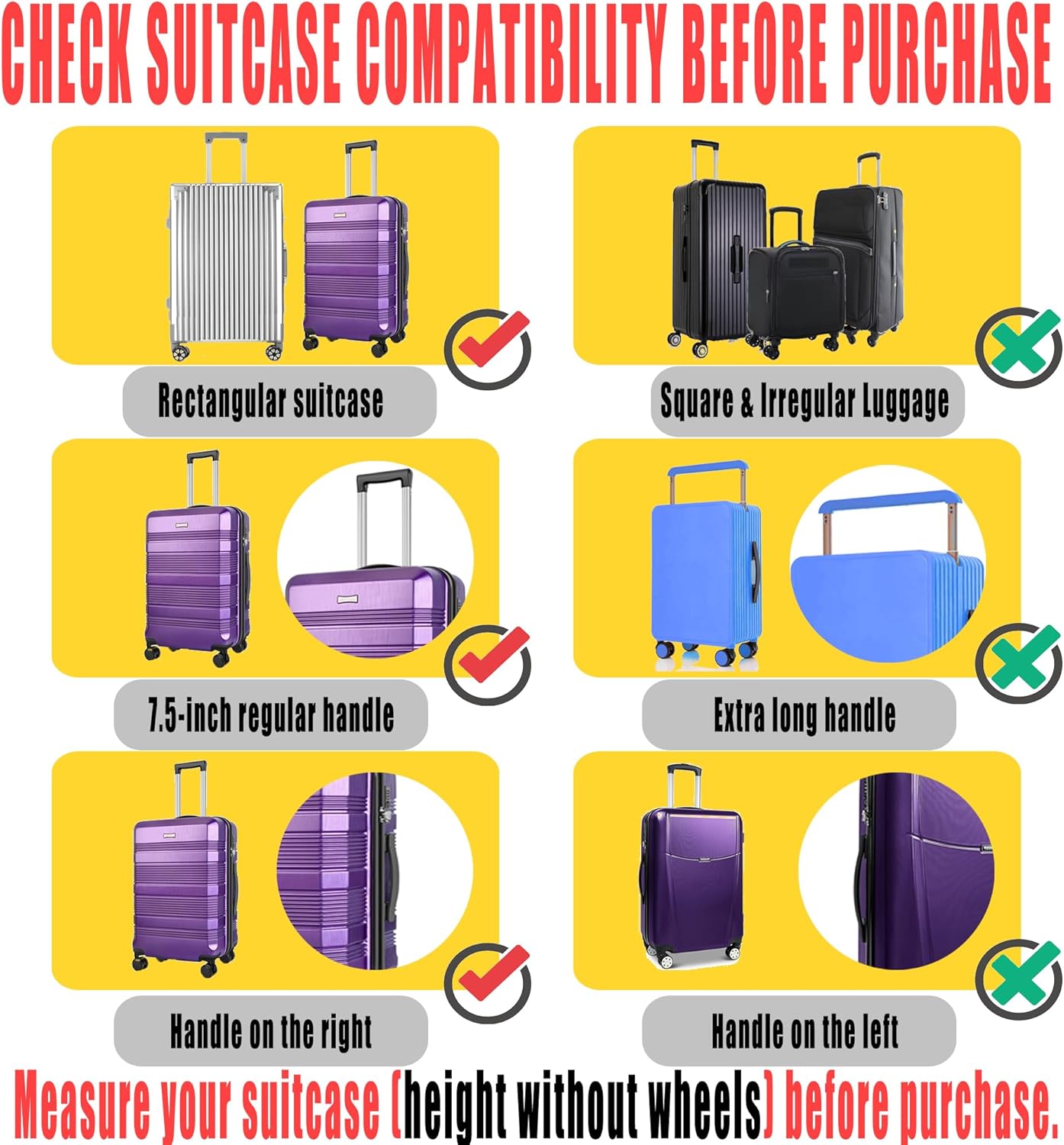 28 Inch Clear PVC Luggage Cover Protectors Suitcase Covers for Luggage Thickened suitcase protective cover for Wheeled Suitcase Suitable for 28"
