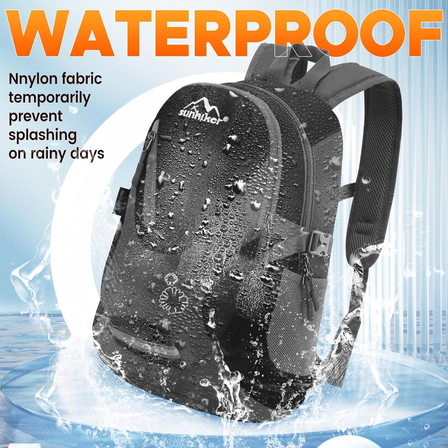 sunhiker Cycling Hiking Backpack Water Resistant Travel Backpack Lightweight SMALL Daypack M0714