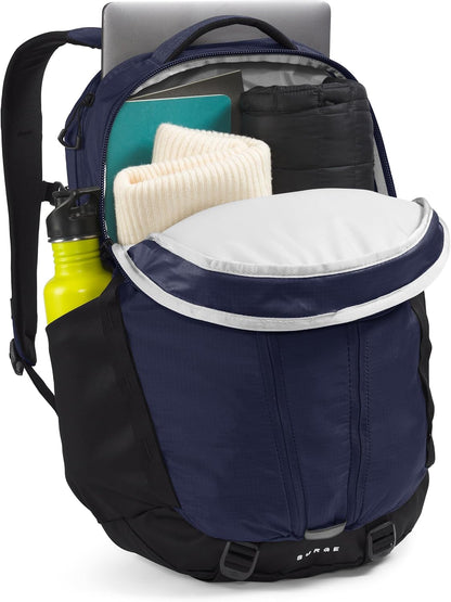 THE NORTH FACE Surge Commuter Laptop Backpack | Daypack with Water Repellent Finish, 16" Laptop Sleeve, Reflective Details, TNF Navy/TNF Black-NPF, One Size