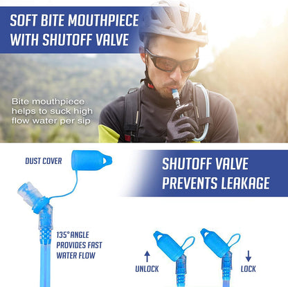 Sojourner Hydration Pack, Hydration Backpack - Water Backpack with 2l Hydration Bladder, Festival Essential - Rave Hydration Pack Hydropack Hydro for Hiking, Running, Biking, Festival Gear