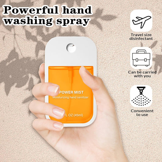 Power Mist Hydrating Hand Sanitizer Spray, Portable Travel-Size Hand Sanitizer Spray, 500-Sprays Each，Suitable for Both Adults and Children (Lavender)