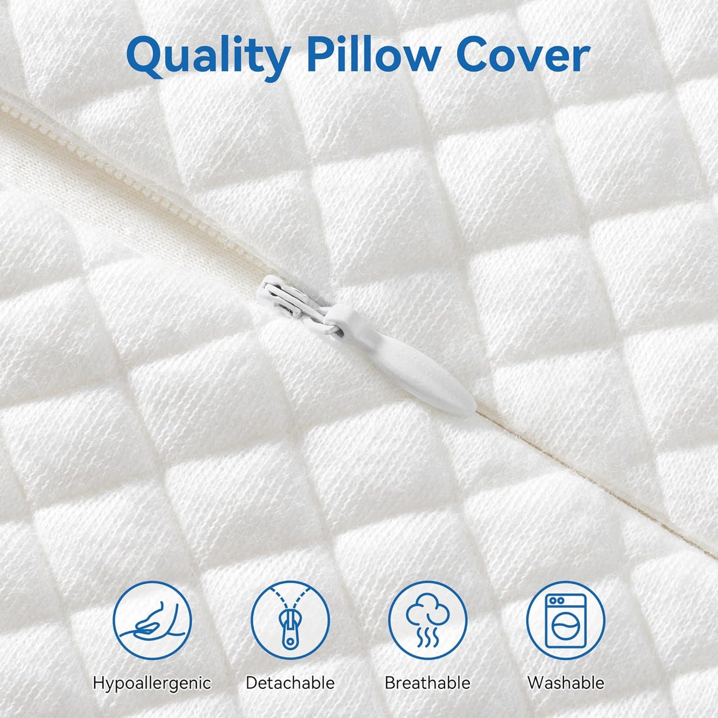 AM AEROMAX 26" Queen Size Contour Memory Foam Pillow, Cervical Pillow for Neck Pain Relief, Neck Orthopedic Sleeping Pillows for Side, Back and Stomach Sleepers