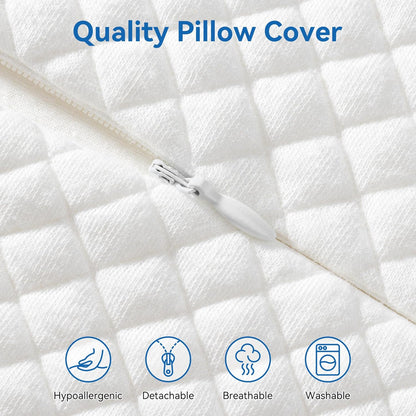 AM AEROMAX 32" King Size Contour Memory Foam Pillow, Cervical Pillow for Neck Pain Relief, Neck Orthopedic Sleeping Pillows for Side, Back and Stomach Sleepers