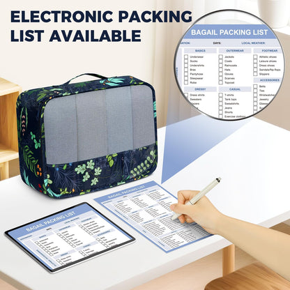 BAGAIL 9 Set Packing Cubes Luggage Packing Organizers for Travel Accessories