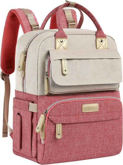 Diaper Bag Backpack, Baby Girl Diaper Bag, Large Diaper Bag Backpack Gift for Girls, Baby Diper Backpack for Travel with Insulated Pockets and Stroller Straps