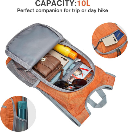 G4Free 10L/15L Hiking Backpack Lightweight Packable Hiking Daypack Small Travel Outdoor Foldable Shoulder Bag